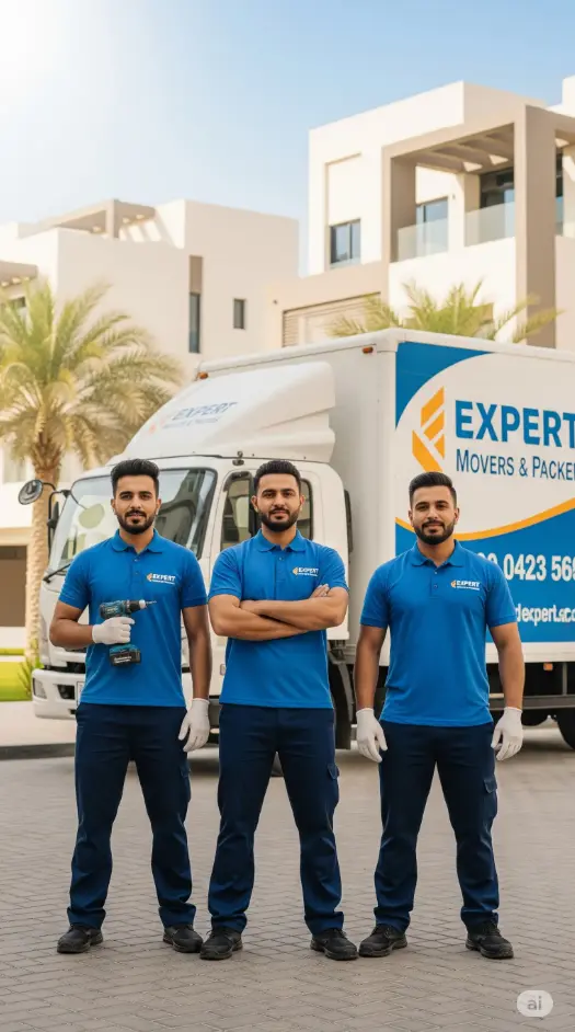 The professional team of Expert Movers and Packers, your expert furniture movers in Abu Dhabi
