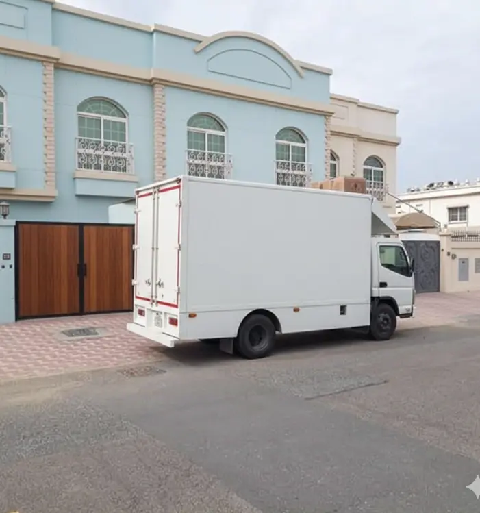 Movers in Al Shamkha Abu Dhabi, Truck is ready to transport villa furniture from Al Shamkha to Al Khalidiyah